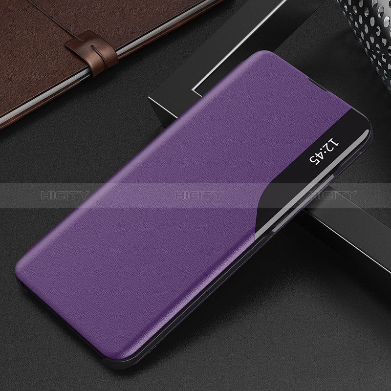 Coque Portefeuille Livre Cuir Etui Clapet Q02H pour Xiaomi Poco X3 Violet Plus