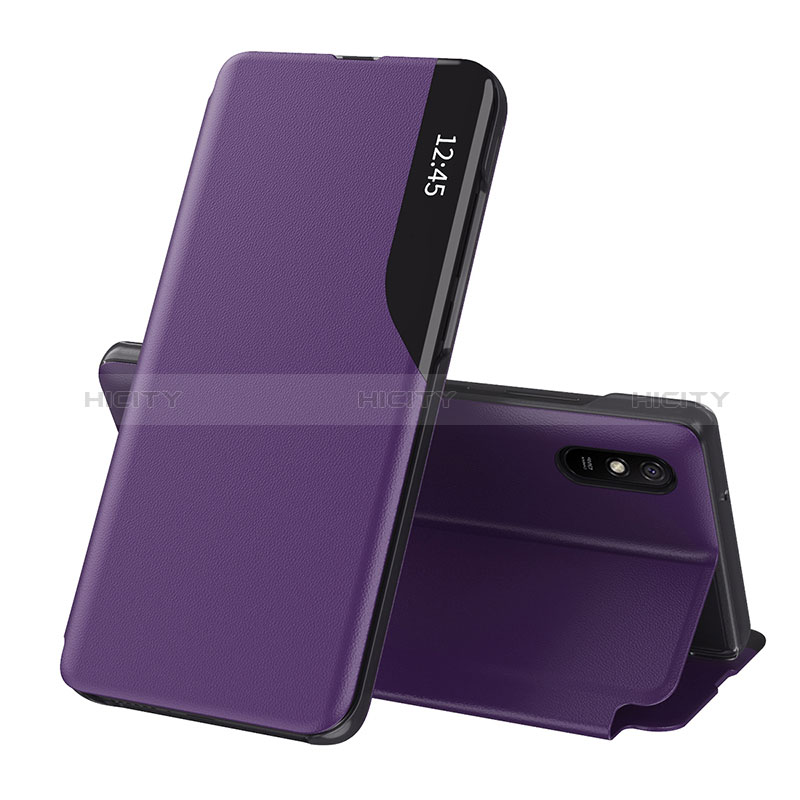 Coque Portefeuille Livre Cuir Etui Clapet Q02H pour Xiaomi Redmi 9i Violet Plus