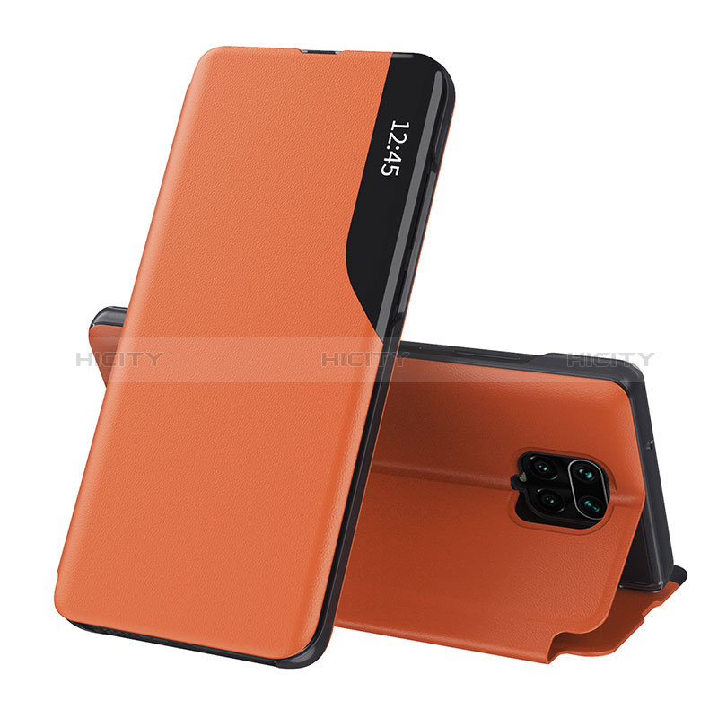 Coque Portefeuille Livre Cuir Etui Clapet Q02H pour Xiaomi Redmi Note 9 Pro Max Orange Plus