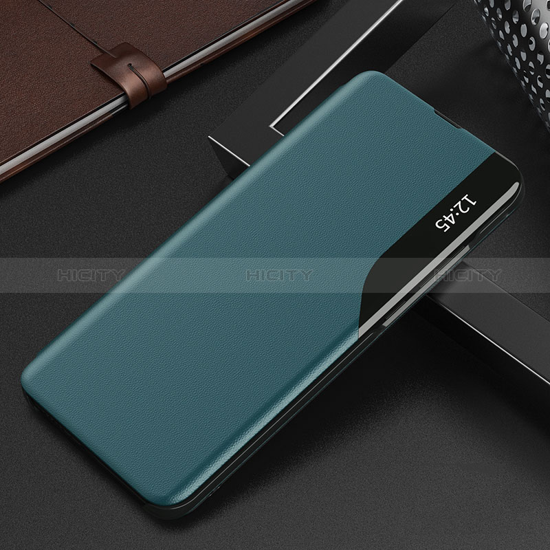 Coque Portefeuille Livre Cuir Etui Clapet Q03H pour Xiaomi Redmi Note 9 Pro Vert Plus