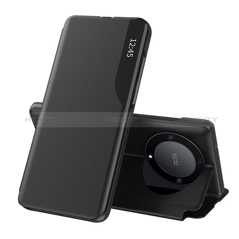 Coque Portefeuille Livre Cuir Etui Clapet QH1 pour Huawei Honor Magic5 Lite 5G Noir Plus