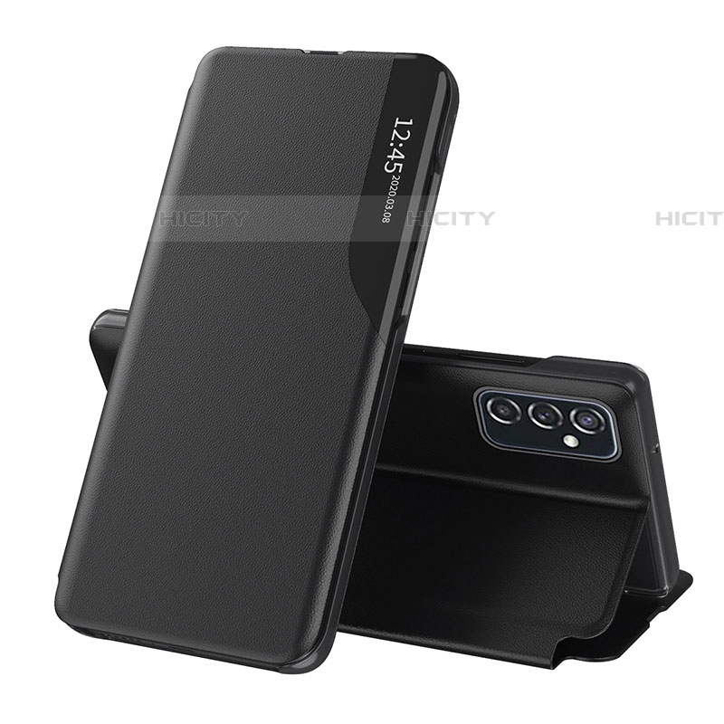 Coque Portefeuille Livre Cuir Etui Clapet QH1 pour Samsung Galaxy F23 5G Noir Plus