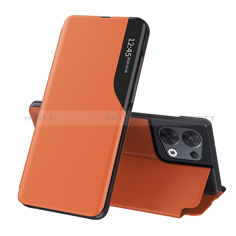 Coque Portefeuille Livre Cuir Etui Clapet QH1 pour Xiaomi Redmi Note 13 Pro 5G Orange Plus