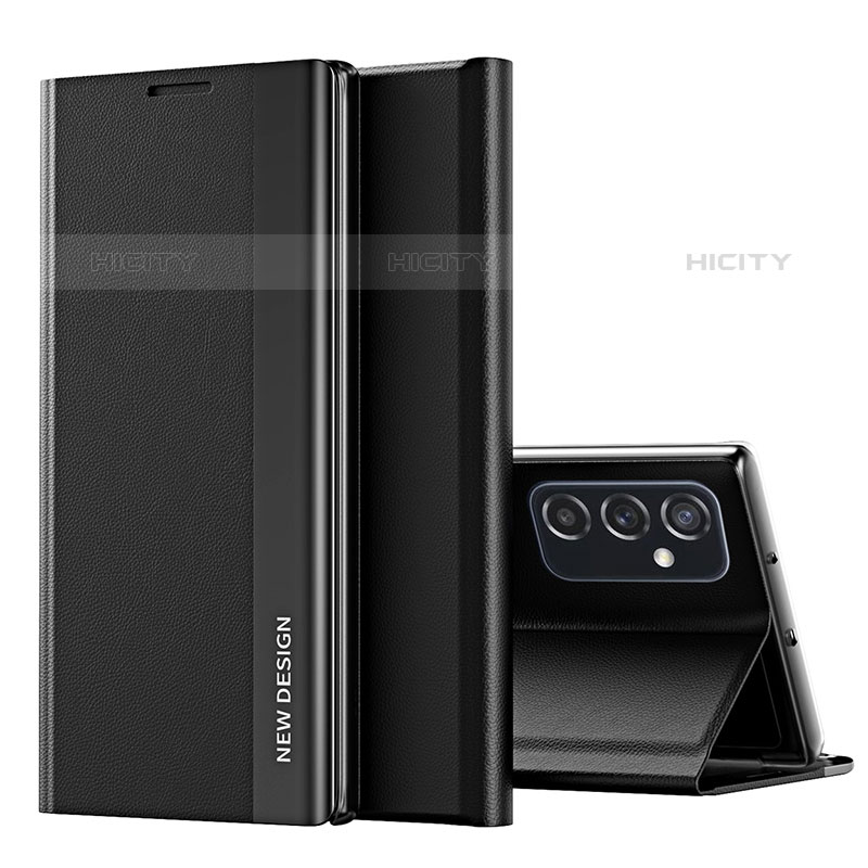 Coque Portefeuille Livre Cuir Etui Clapet QH2 pour Samsung Galaxy M23 5G Noir Plus