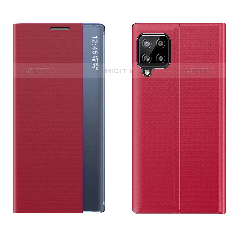 Coque Portefeuille Livre Cuir Etui Clapet QH2 pour Samsung Galaxy M53 5G Rouge Plus