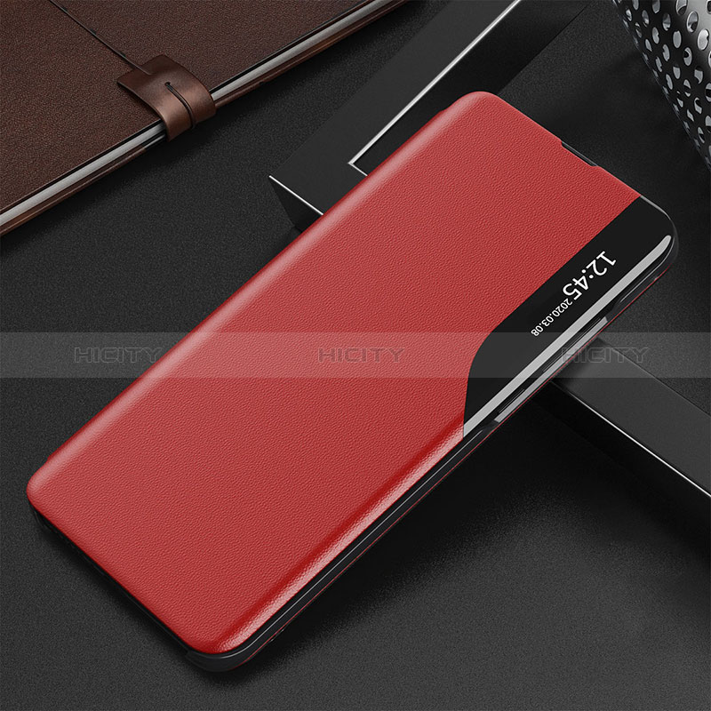 Coque Portefeuille Livre Cuir Etui Clapet QH3 pour Samsung Galaxy M30s Rouge Plus