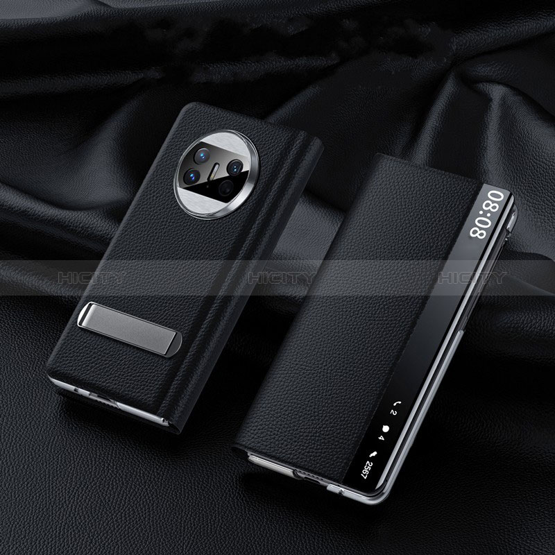Coque Portefeuille Livre Cuir Etui Clapet QK1 pour Huawei Mate X3 Plus