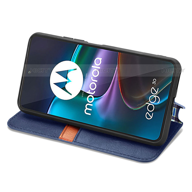 Coque Portefeuille Livre Cuir Etui Clapet S01D pour Motorola Moto Edge 30 5G Plus