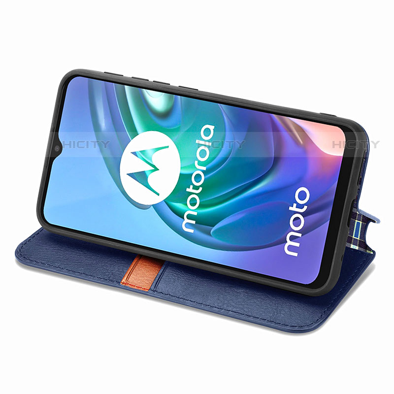 Coque Portefeuille Livre Cuir Etui Clapet S01D pour Motorola Moto G10 Plus