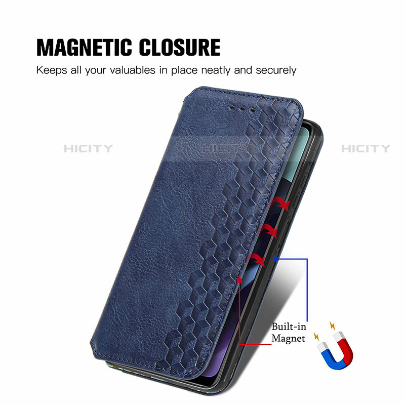 Coque Portefeuille Livre Cuir Etui Clapet S01D pour Motorola Moto G51 5G Plus