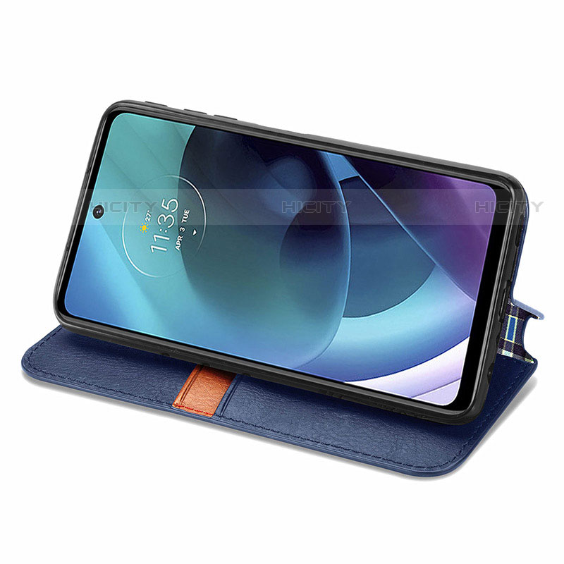 Coque Portefeuille Livre Cuir Etui Clapet S01D pour Motorola Moto G51 5G Plus