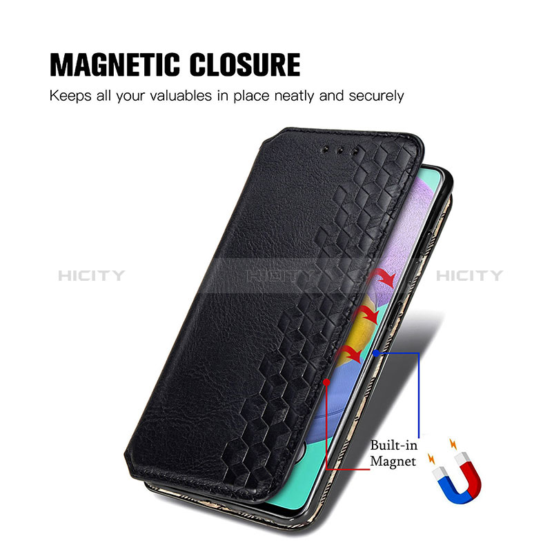 Coque Portefeuille Livre Cuir Etui Clapet S01D pour Samsung Galaxy A51 4G Plus
