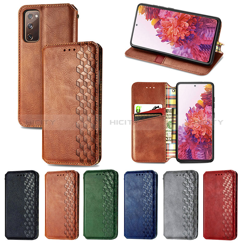 Coque Portefeuille Livre Cuir Etui Clapet S01D pour Samsung Galaxy S20 FE (2022) 5G Plus