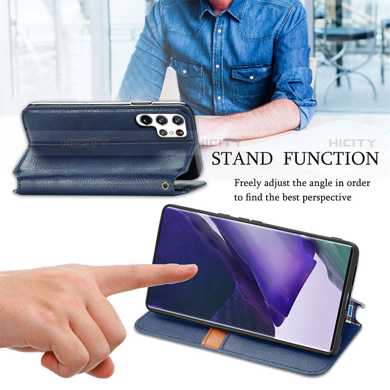 Coque Portefeuille Livre Cuir Etui Clapet S01D pour Samsung Galaxy S21 Ultra 5G Plus