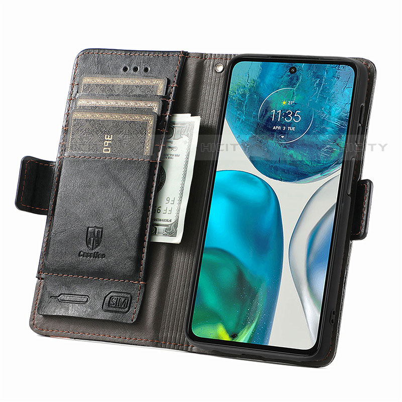 Coque Portefeuille Livre Cuir Etui Clapet S02D pour Motorola Moto G71s 5G Plus