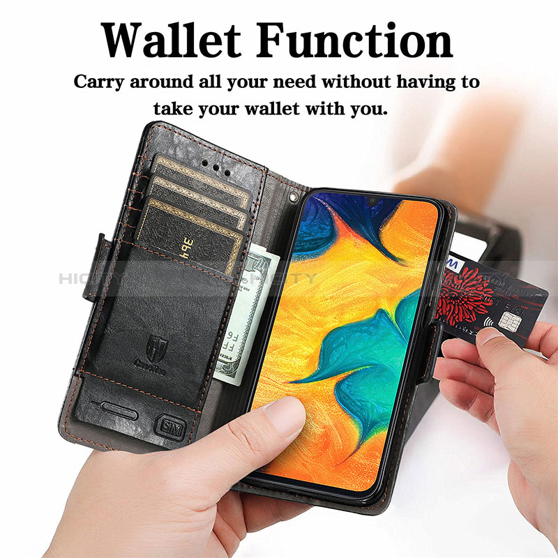 Coque Portefeuille Livre Cuir Etui Clapet S02D pour Samsung Galaxy A20 Plus