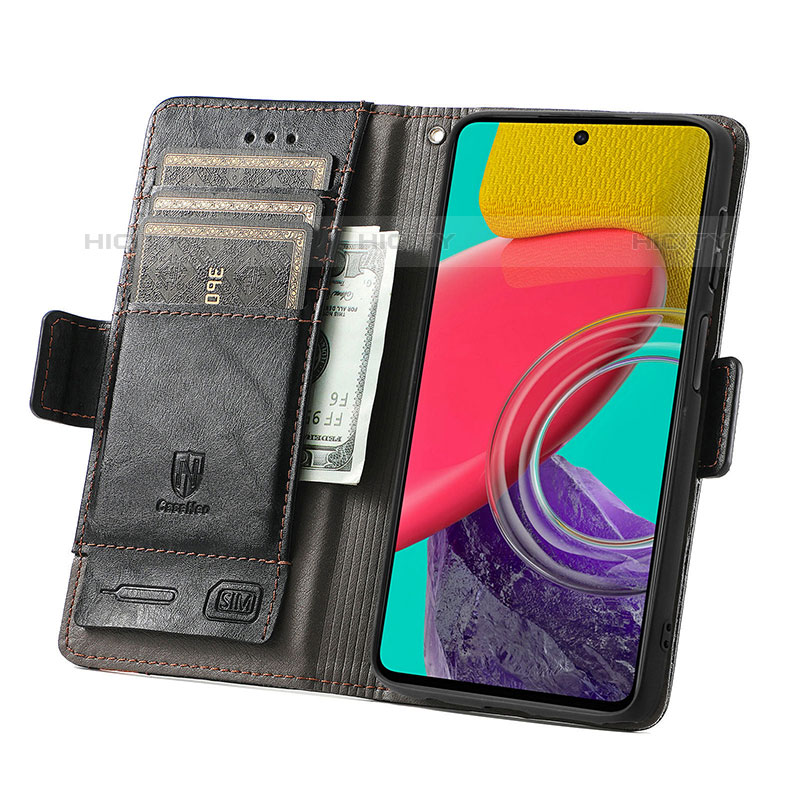 Coque Portefeuille Livre Cuir Etui Clapet S02D pour Samsung Galaxy M53 5G Plus