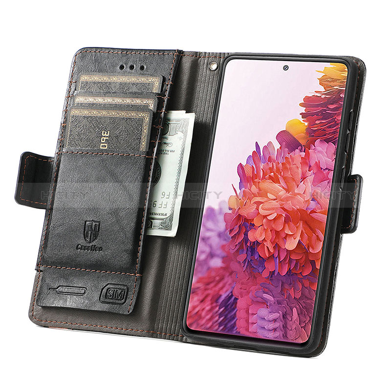 Coque Portefeuille Livre Cuir Etui Clapet S02D pour Samsung Galaxy S20 Lite 5G Plus