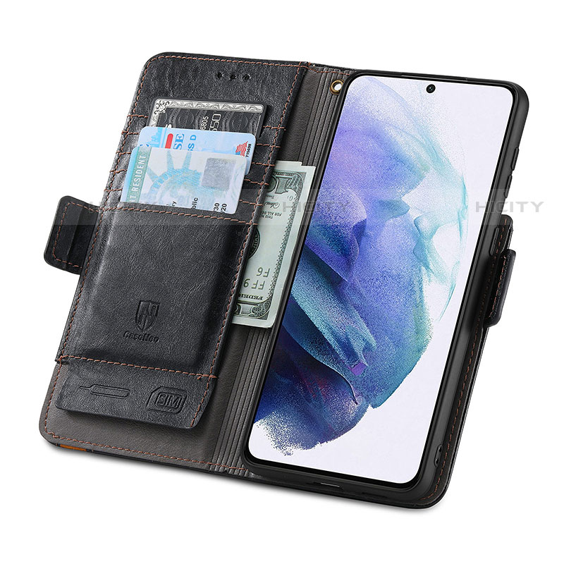 Coque Portefeuille Livre Cuir Etui Clapet S02D pour Samsung Galaxy S21 5G Plus
