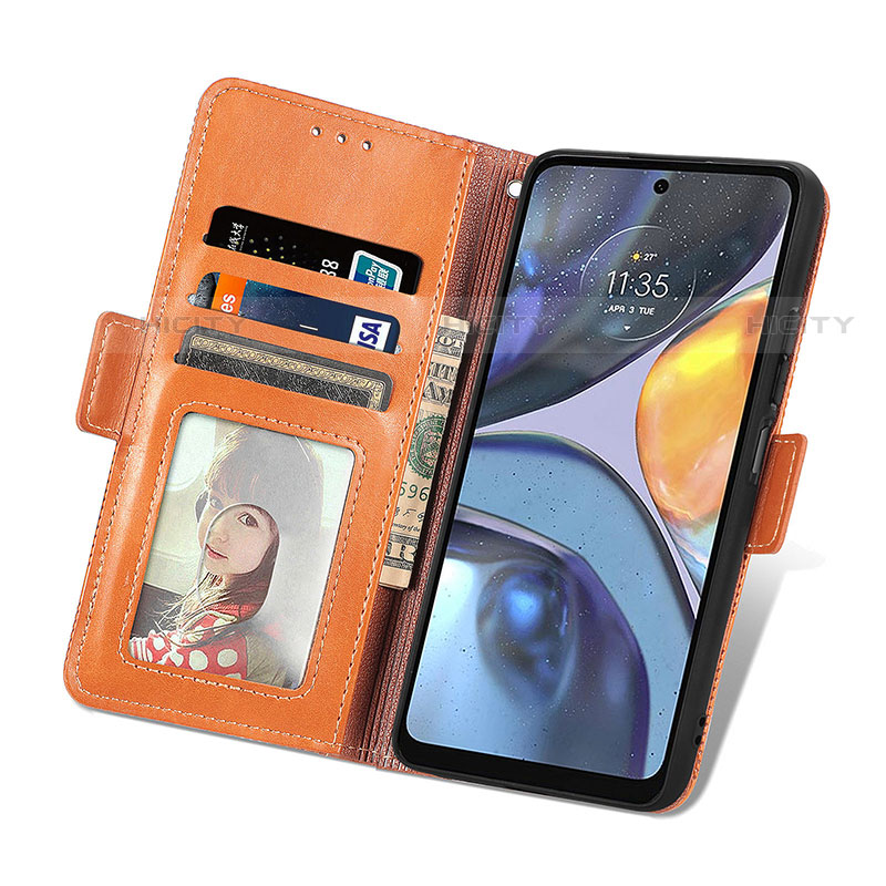 Coque Portefeuille Livre Cuir Etui Clapet S03D pour Motorola Moto G22 Plus