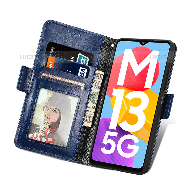 Coque Portefeuille Livre Cuir Etui Clapet S03D pour Samsung Galaxy M13 5G Plus