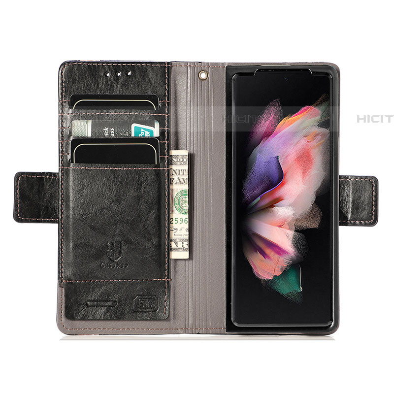 Coque Portefeuille Livre Cuir Etui Clapet S03D pour Samsung Galaxy Z Fold4 5G Plus