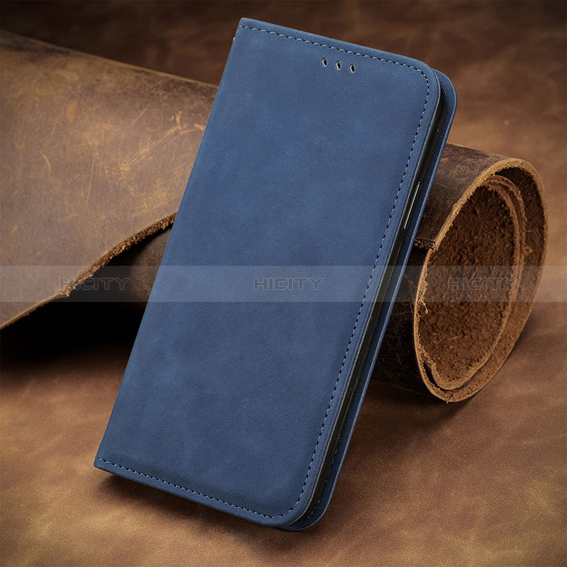 Coque Portefeuille Livre Cuir Etui Clapet S04D pour Motorola Moto G31 Bleu Plus