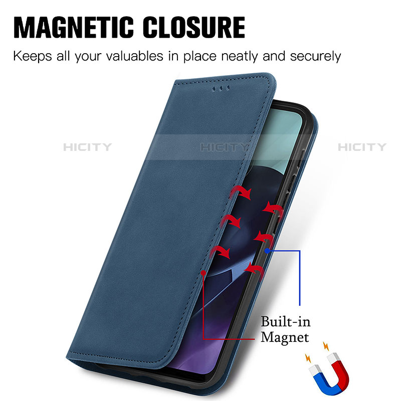 Coque Portefeuille Livre Cuir Etui Clapet S04D pour Motorola Moto G71 5G Plus