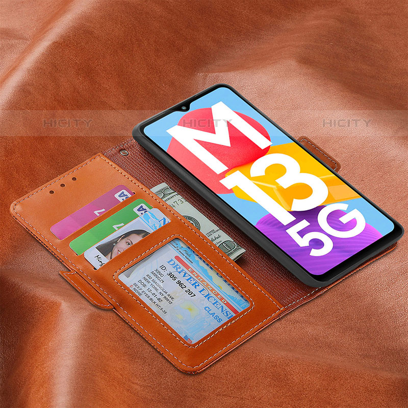 Coque Portefeuille Livre Cuir Etui Clapet S04D pour Samsung Galaxy M13 5G Plus