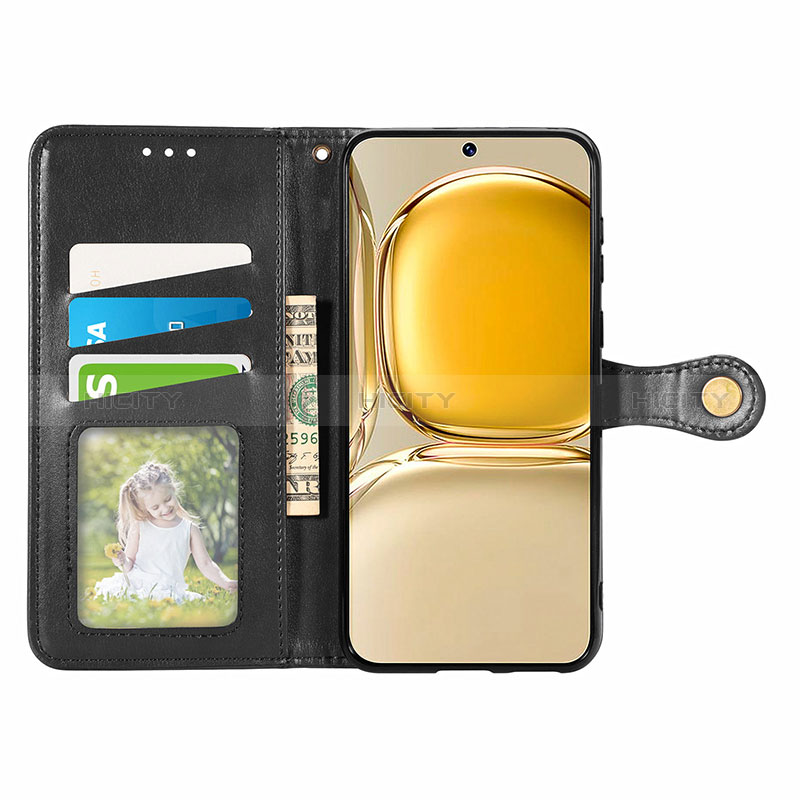 Coque Portefeuille Livre Cuir Etui Clapet S05D pour Huawei P50 Pro Plus