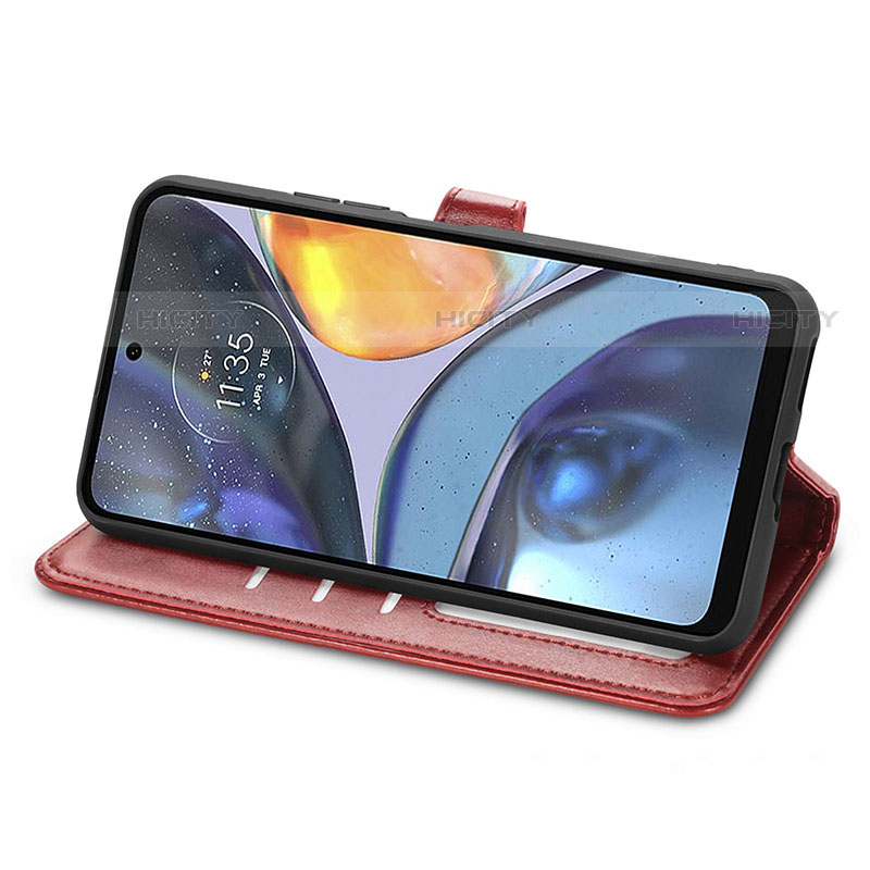 Coque Portefeuille Livre Cuir Etui Clapet S05D pour Motorola Moto G22 Plus
