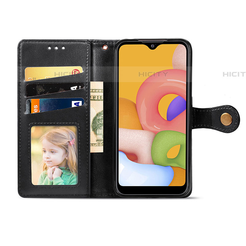 Coque Portefeuille Livre Cuir Etui Clapet S05D pour Samsung Galaxy A01 SM-A015 Plus