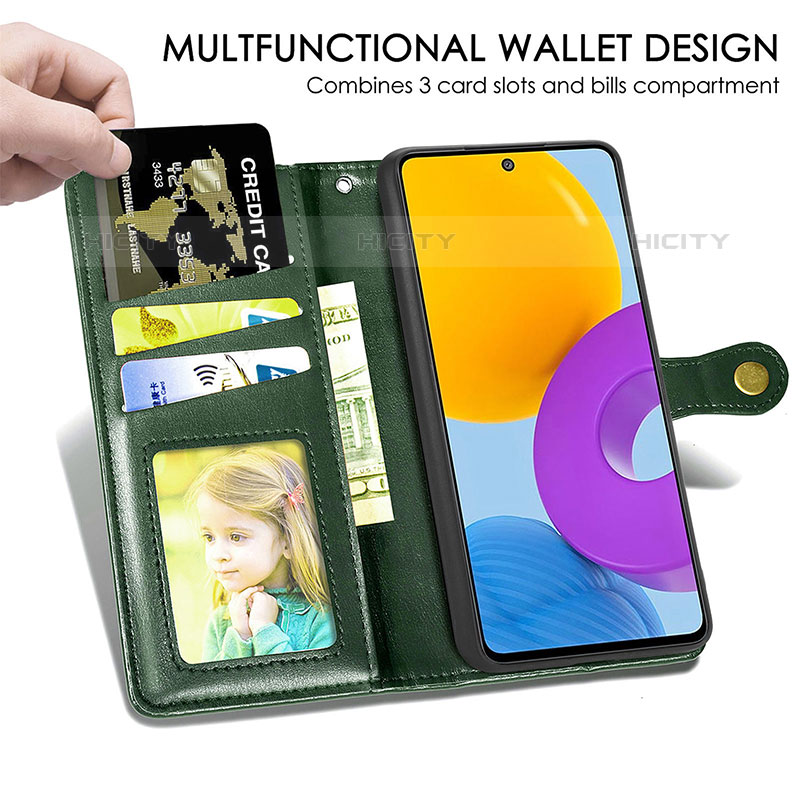 Coque Portefeuille Livre Cuir Etui Clapet S05D pour Samsung Galaxy M52 5G Plus