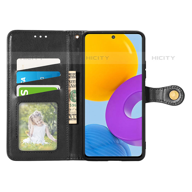 Coque Portefeuille Livre Cuir Etui Clapet S05D pour Samsung Galaxy M52 5G Plus