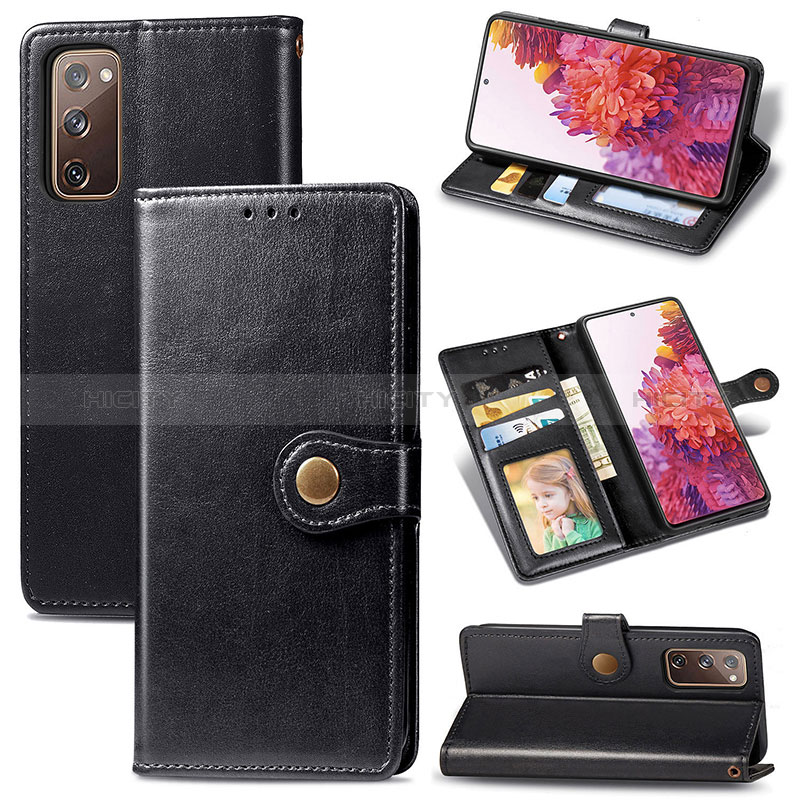 Coque Portefeuille Livre Cuir Etui Clapet S05D pour Samsung Galaxy S20 FE (2022) 5G Plus