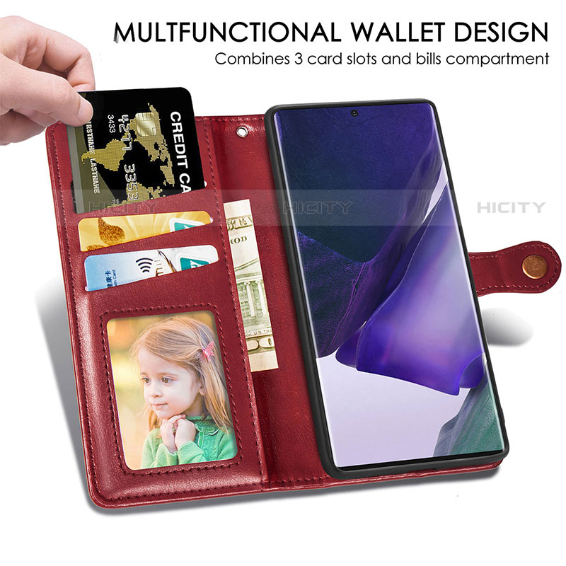 Coque Portefeuille Livre Cuir Etui Clapet S05D pour Samsung Galaxy S21 Ultra 5G Plus