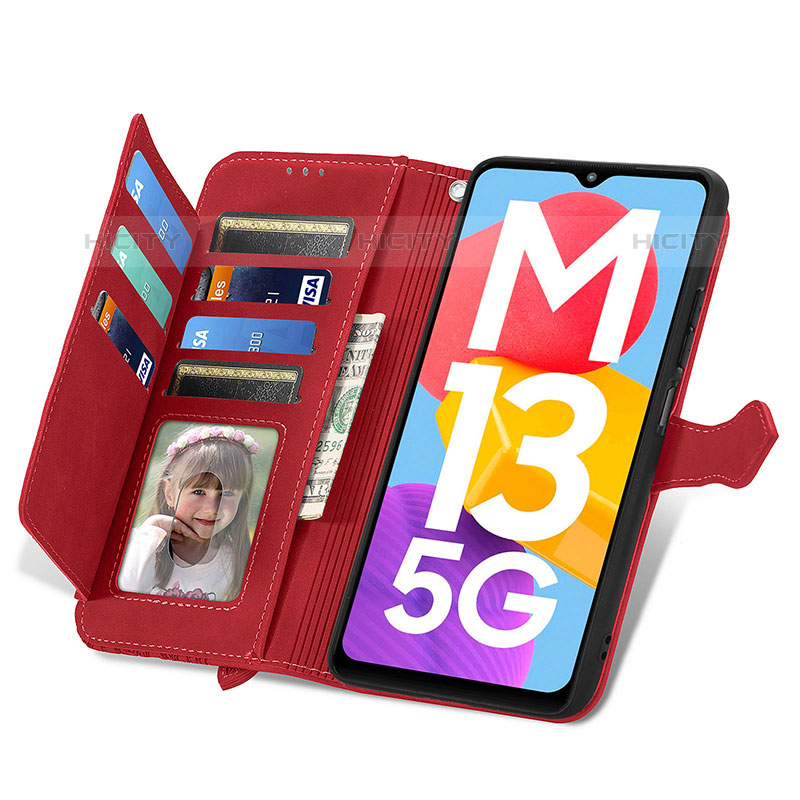 Coque Portefeuille Livre Cuir Etui Clapet S06D pour Samsung Galaxy M13 5G Plus