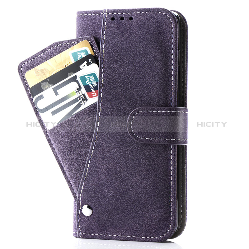 Coque Portefeuille Livre Cuir Etui Clapet S06D pour Samsung Galaxy S20 Ultra 5G Violet Plus