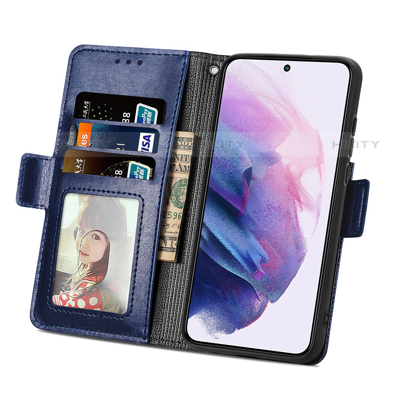 Coque Portefeuille Livre Cuir Etui Clapet S06D pour Samsung Galaxy S21 FE 5G Plus