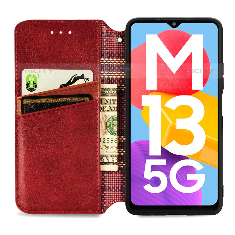 Coque Portefeuille Livre Cuir Etui Clapet S07D pour Samsung Galaxy M13 5G Plus