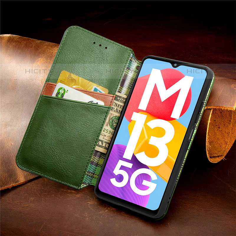Coque Portefeuille Livre Cuir Etui Clapet S07D pour Samsung Galaxy M13 5G Plus