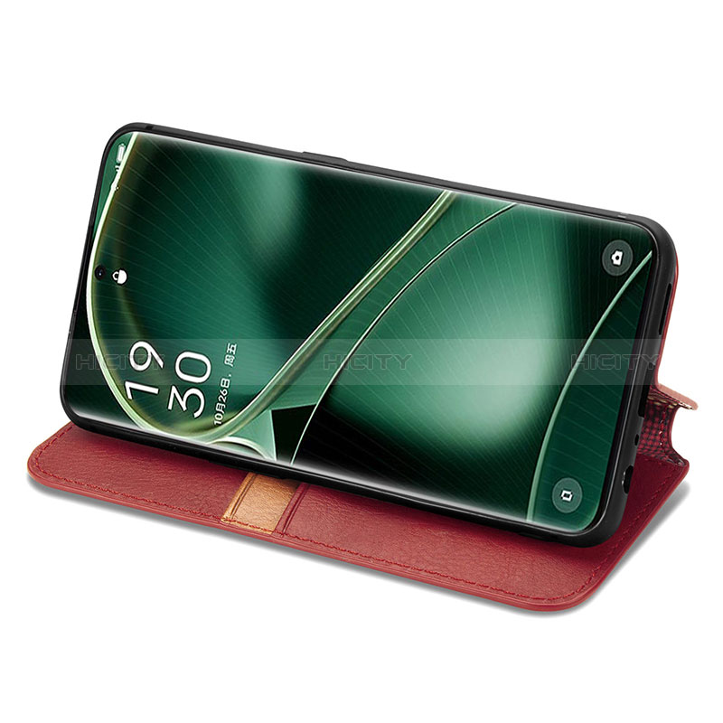Coque Portefeuille Livre Cuir Etui Clapet S09D pour Oppo Find X6 Pro 5G Plus