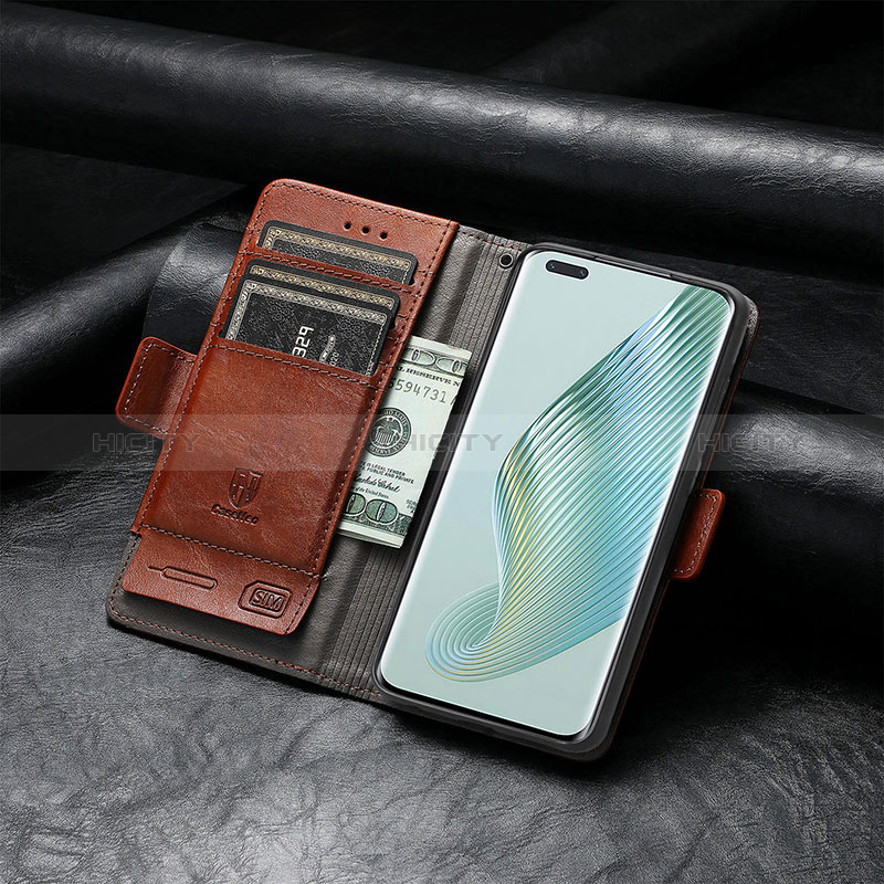 Coque Portefeuille Livre Cuir Etui Clapet S10D pour Huawei Honor Magic5 Pro 5G Plus