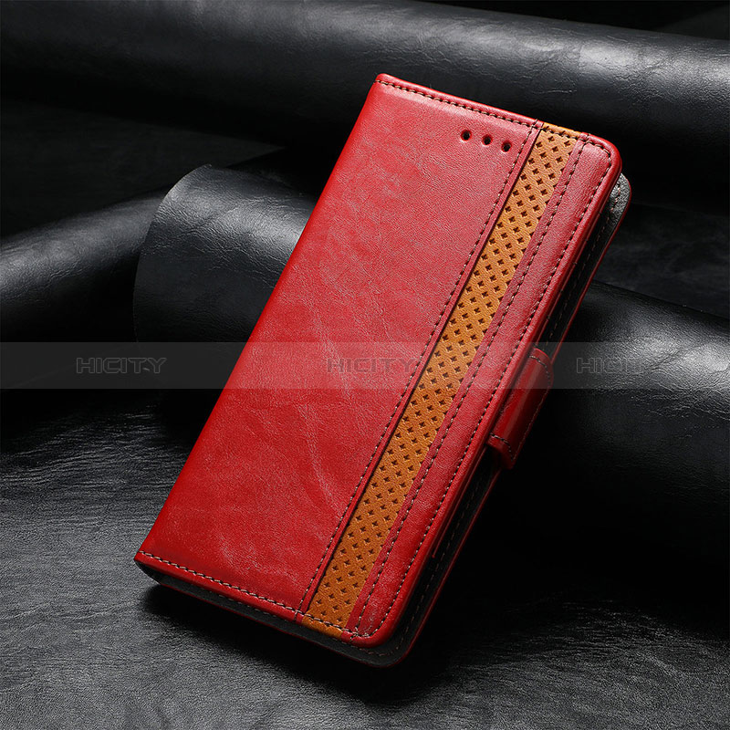 Coque Portefeuille Livre Cuir Etui Clapet S10D pour Huawei Honor X10 Max 5G Rouge Plus