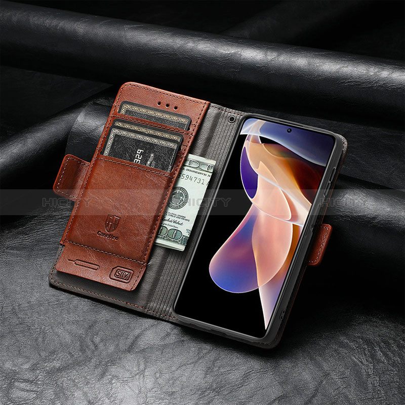 Coque Portefeuille Livre Cuir Etui Clapet S10D pour Xiaomi Poco X4 NFC Plus
