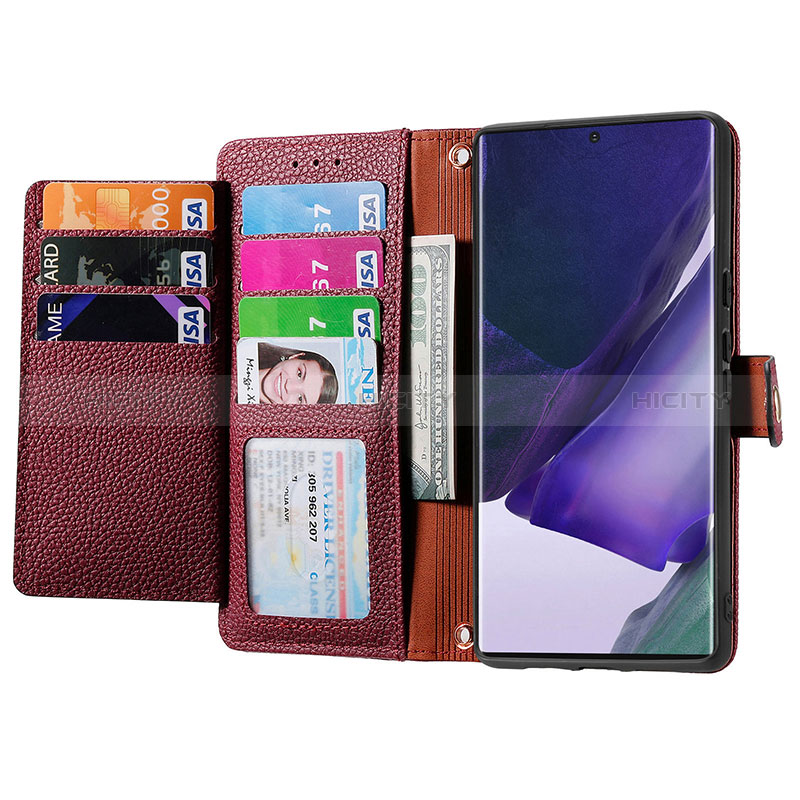 Coque Portefeuille Livre Cuir Etui Clapet S15D pour Samsung Galaxy S23 Ultra 5G Plus