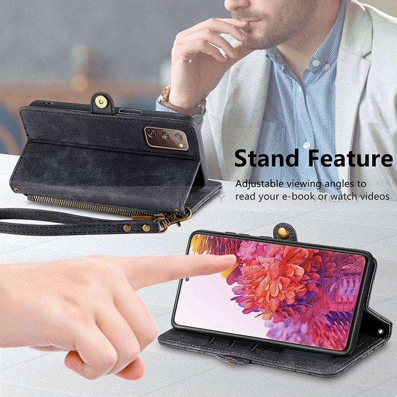 Coque Portefeuille Livre Cuir Etui Clapet S18D pour Samsung Galaxy S20 FE 4G Plus
