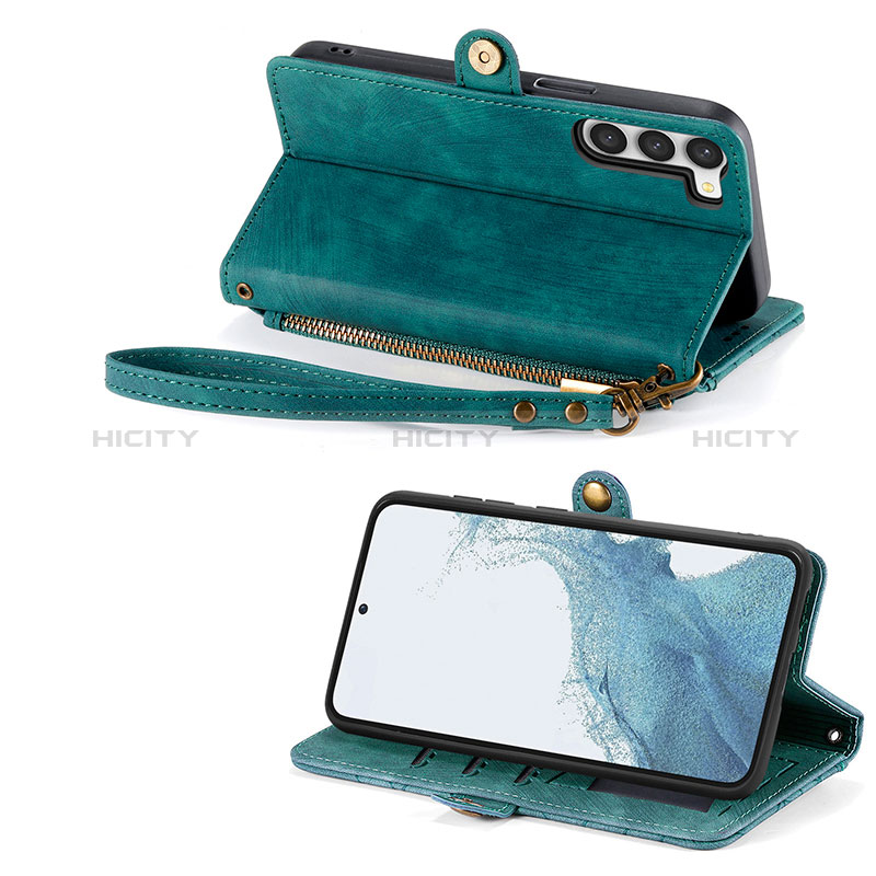 Coque Portefeuille Livre Cuir Etui Clapet S18D pour Samsung Galaxy S22 5G Plus