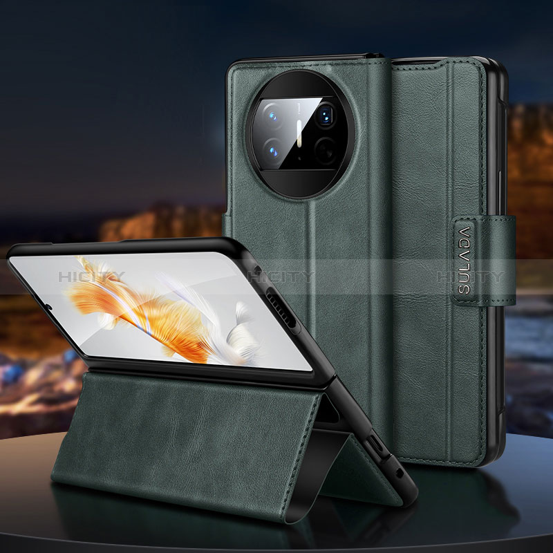 Coque Portefeuille Livre Cuir Etui Clapet SD1 pour Huawei Mate X3 Plus