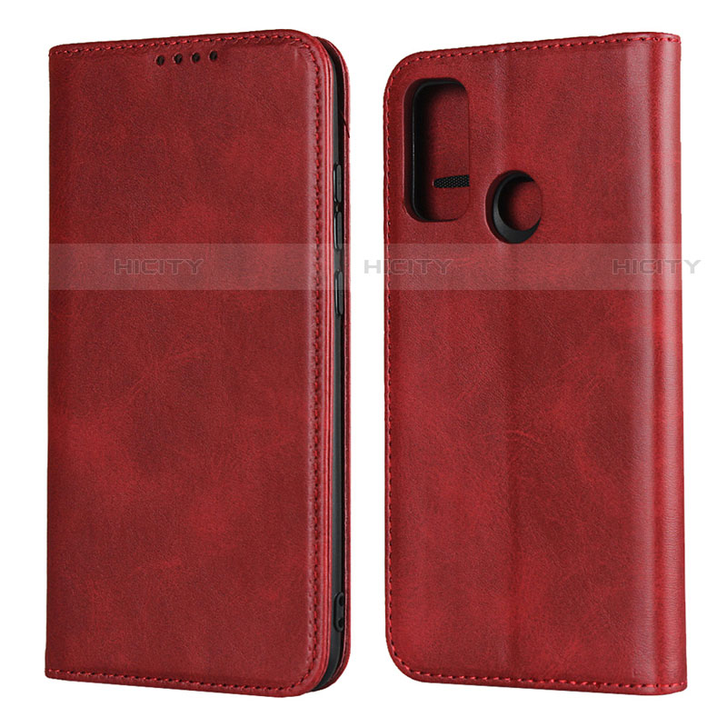 Coque Portefeuille Livre Cuir Etui Clapet T01 pour Huawei P Smart (2020) Rouge Plus